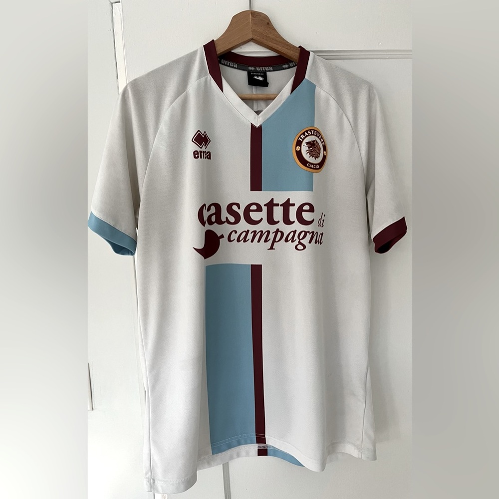 Italian soccer jersey - Trastevere Calcio football club - sz large